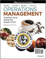 *PRE-ORDER, APPROX 7-10 BUSINESS DAYS* Operations Management 2nd Canadian edition by Roberta S. Russell LOOSELEAF 9781119588726 [ZZ]