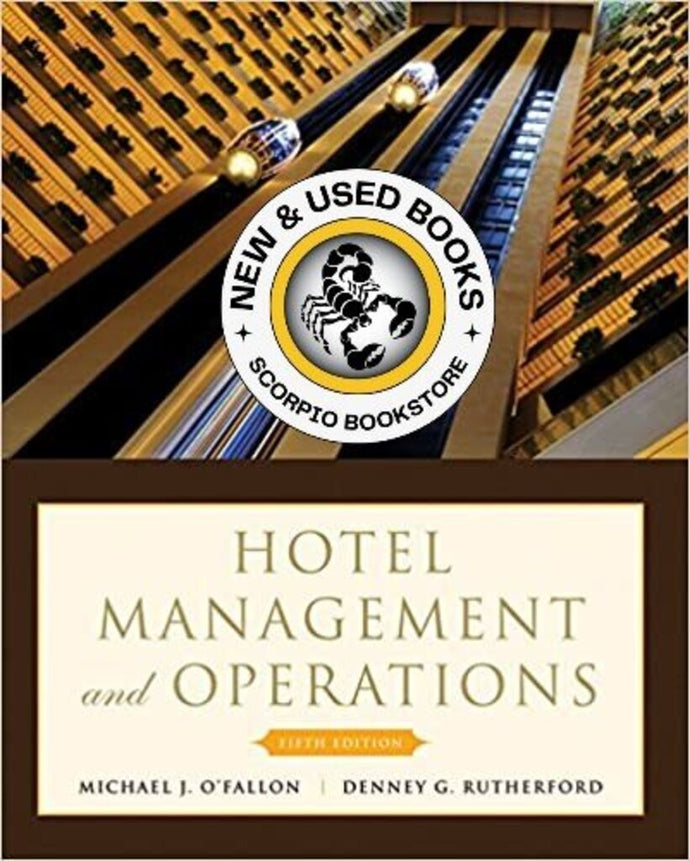 Hotel Management & Operations by O'Fallon 9780470177143 *106b [ZZ]