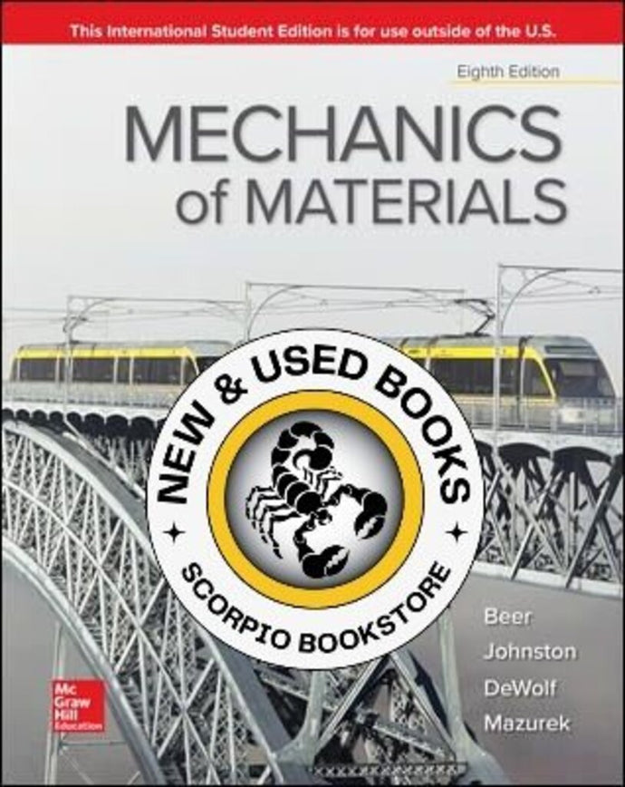 Mechanics of Materials 8th edition by Ferdinand P. Beer 9781260569971 *SAN *122c [ZZ]