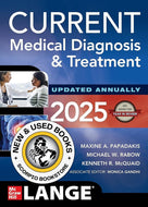 *PRE-ORDER, APPROX 7-10 BUSINESS DAYS* CURRENT Medical Diagnosis and Treatment 2025 64th Edition by Maxine Papadakis 9781266266232 [ZZ]