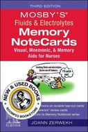 *PRE-ORDER, APPROX 2-4 BUSINESS DAYS* Mosby's Fluids and Electrolytes Memory NoteCards by JoAnn Zerwekh 9780323832250 [ZZ]