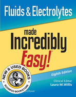 *PRE-ORDER, APPROX 2-4 BUSINESS DAYS* Fluids and Electrolytes Made Incredibly Easy! 8th edition by Laura Willis 9781975209315 [ZZ]