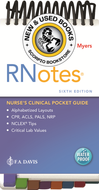 *PRE-ORDER, APPROX 7-10 BUSINESS DAYS* RNotes Nurse's Clinical Pocket Guide 6th edition by Ehren Myers 9781719646253 [ZZ]