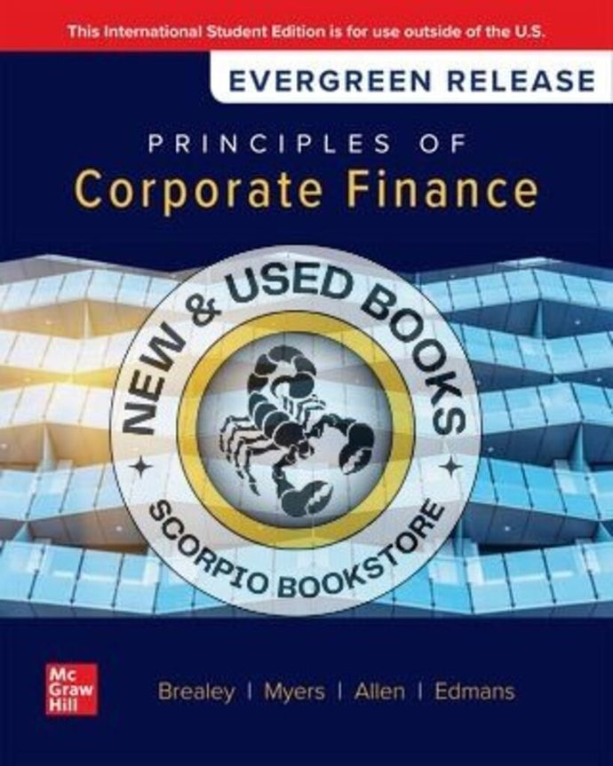 Principles of Corporate Finance 2025 Release +Connect By Richard A. Brealey PKG 9781266942013 *116c [ZZ]