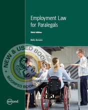 Load image into Gallery viewer, Employment Law for Paralegals 3rd Edition by Netta Romano 9781774627037 (USED:ACCEPTABLE; post its, 25% water damage) *141d

