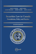 *PRE-ORDER, APPROX 2-3 BUSINESS DAYS* Securities Law in Canada 4th edition by Mary Condon 9781774627808