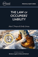 *PRE-ORDER, APPROX 2-3 BUSINESS DAYS* The Law of Occupiers' Liability by Alan Preyra 9781774627457