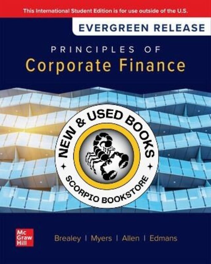 *PRE-ORDER, APPROX 7-10 BUSINESS DAYS* Principles of Corporate Finance 2025 Release by Richard A. Brealey 9781265087586