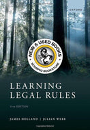 *PRE-ORDER, APPROX 7-14 BUSINESS DAYS, may be backordered* Learning Legal Rules 11th Edition by James Holland 9780192849090