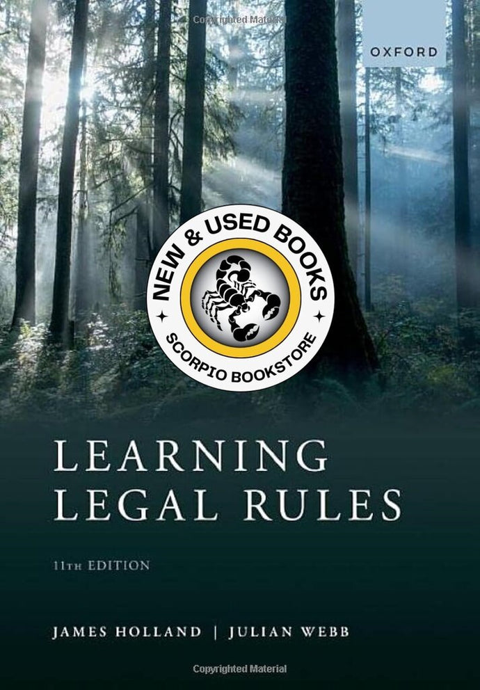 *PRE-ORDER, APPROX 3-5 BUSINESS DAYS* Learning Legal Rules 11th Edition by James Holland 9780192849090