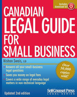 Canadian Legal Guide for Small Business Updated 2nd Edition by Nishan Swais 9781551807980 (USED:VERYGOOD) *71a [ZZ]
