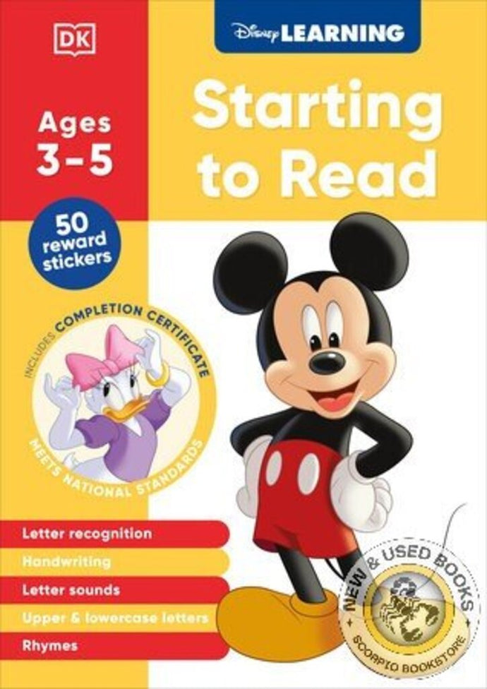 *PRE-ORDER, PENDING RESTOCK, backordered* Disney Learning Starting to Read Age 3-5 by DK 9798217128228