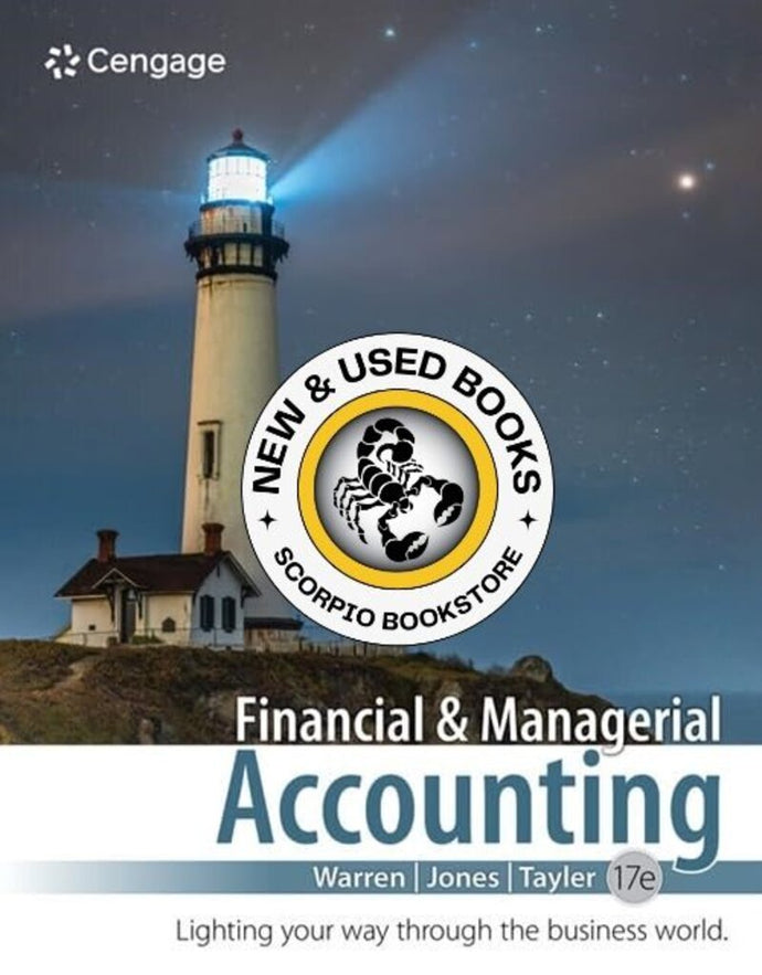 *PRE-ORDER, APPROX 4-6 BUSINESS DAYS* Financial and Managerial Accounting 17th Edition by Carl Warren 9798214040288 [ZZ]