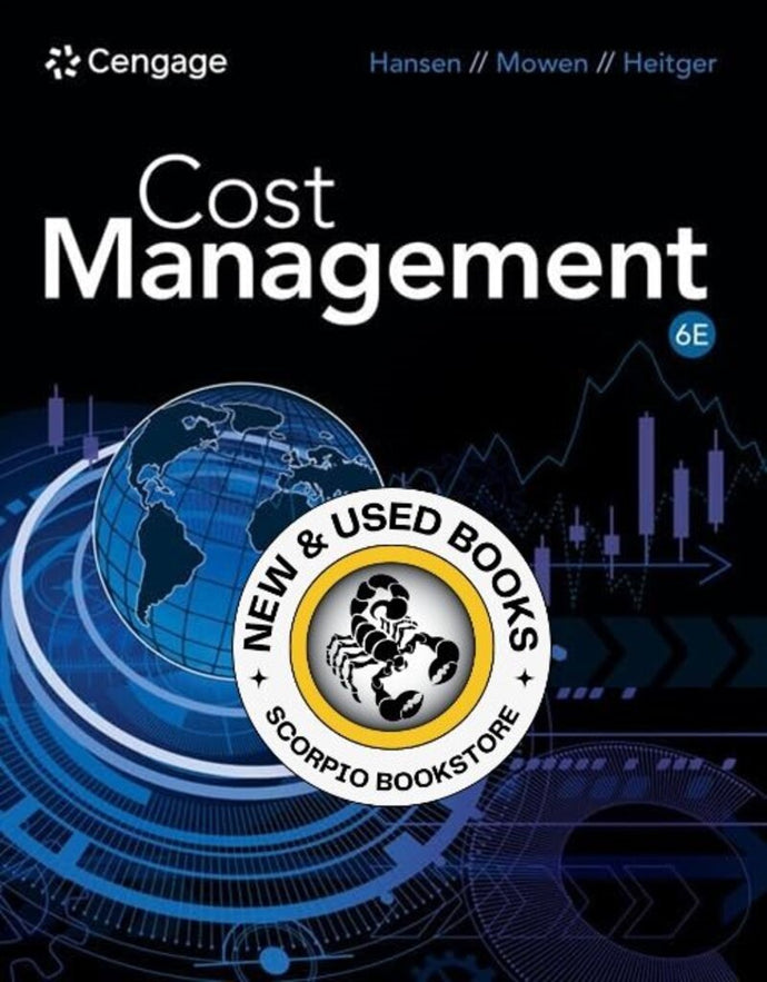 *PRE-ORDER, APPROX 4-6 BUSINESS DAYS* Cost Management 6th Edition by Don R. Hansen 9798214044866 [ZZ]
