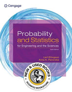 *PRE-ORDER, APPROX 4-6 BUSINESS DAYS* Probability and Statistics for Engineering and the Sciences 10th Edition by Leif Ellingson 9798214023823 [ZZ]