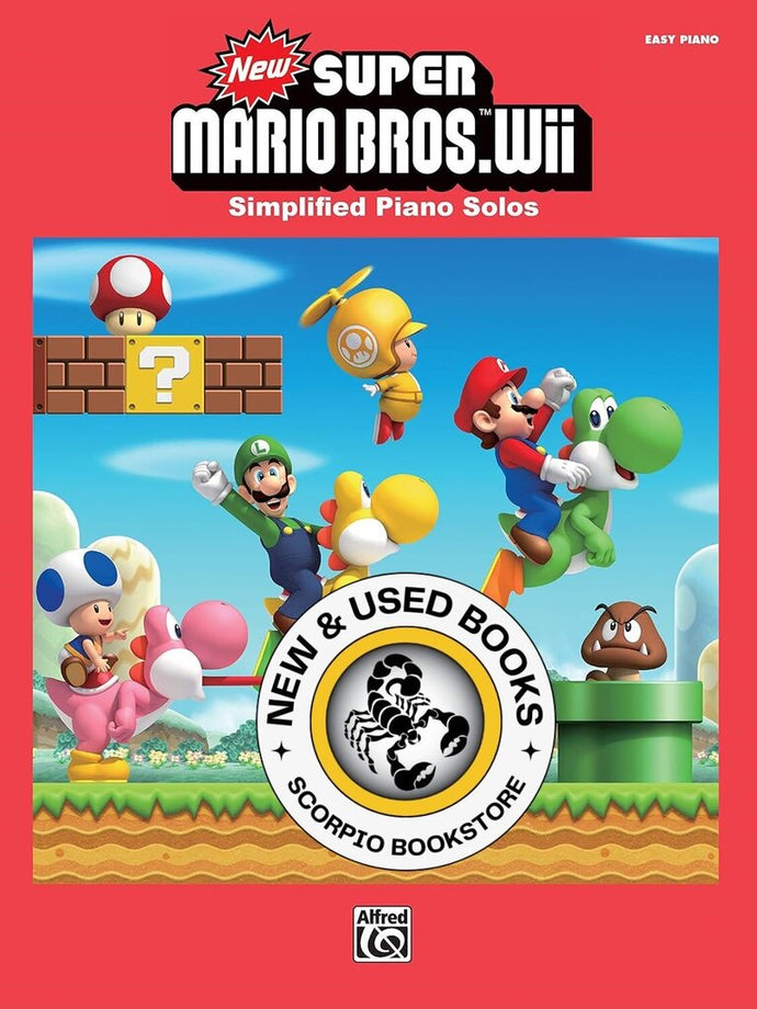 *PRE-ORDER, APPROX 7-10 BUSINESS DAYS* New Super Mario Bros. Wii: Simplified Piano Solos by Koji Kondo 9780739091159 [ZZ]