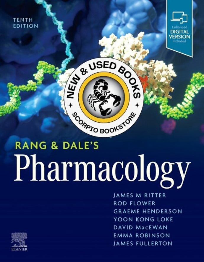 *PRE-ORDER, APPROX 2-4 BUSINESS DAYS* Rang and Dale's Pharmacology 10th Edition by James M. Ritter 9780323873956 [ZZ]