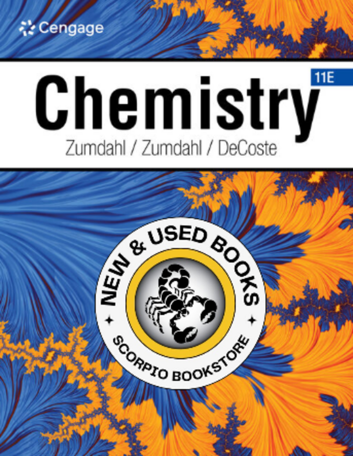 *PRE-ORDER, APPROX 4-6 BUSINESS DAYS* Chemistry 11th Edition + OWLv2 with ebook Student Solutions Manual 4 terms Printed Access Card by Steven S. Zumdahl 9798214167008