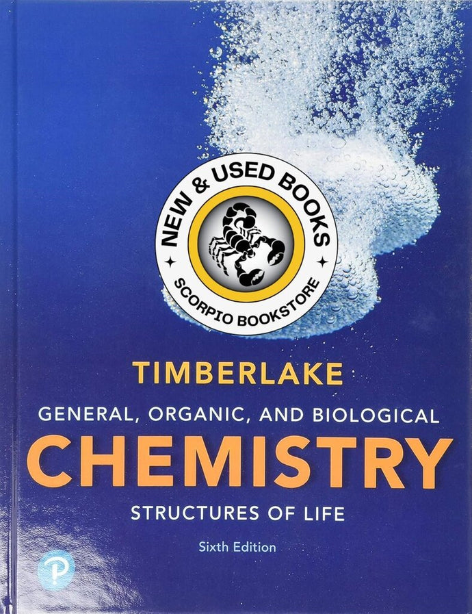 *PRE-ORDER, APPROX 4-6 BUSINESS DAYS* General, Organic, and Biological Chemistry 6th Edition by Karen C. Timberlake 9780134730684 [ZZ]