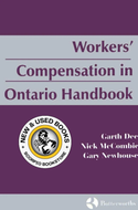 *PRE-ORDER, APPROX 4-6 BUSINESS DAYS* Workers' Compensation in Ontario Handbook by Garth Dee 9780433422044 [ZZ]