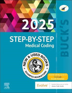 Buck's 2025 Step-By-Step Medical Coding by Jackie Koesterman 9780443248788 (USED:VERYGOOD; code inside is new) *AVAILABLE FOR NEXT DAY PICK UP* *Z400 [ZZ]
