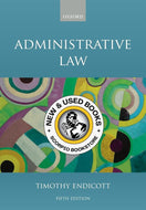 Administrative Law 5th Edition by Timothy Endicott 6477454355 (USED:GOOD; pen markings, highlights) *89b