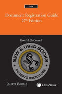 *PRE-ORDER, APPROX 4-6 BUSINESS DAYS* Document Registration Guide 27th Edition 2026 by Rose H. McConnell 9780433537892 *FINAL SALE* [ZZ]