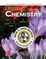 *PRE-ORDER, APPROX 7-10 BUSINESS DAYS* Organic Chemistry 12th Edition by Francis A. Carey 9781266159244 [ZZ]