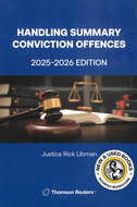 Handling Summary Conviction Offences 2025-2026 Edition by Justice Rick Libman 9781038214980 (USED:GOOD; highlights) *87e