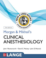 *PRE-ORDER, APPROX 7-10 BUSINESS DAYS* Morgan and Mikhail's Clinical Anesthesiology 7th Edition by John F. Butterworth 9781260473797 [ZZ]