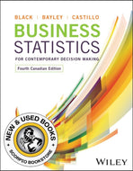 *PRE-ORDER, APPROX 6 BUSINESS DAYS* Business Statistics for Contemporary Decision Making 4th Canadian Edition By Black LOOSELEAF 9781119983224