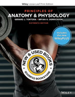 *PRE-ORDER, APPROX 7-10 BUSINESS DAYS* Principles of Anatomy and Physiology 16th Edition + WileyPLUS Next Gen Card Set 1 Semester by Gerard J. Tortora LOOSELEAF 9781119704560 [ZZ]