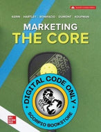 CONNECT CODE for Marketing The Core 7th Edition by Roger A. Kerin *FINAL SALE* *COURSE LINK FROM PROFESSOR REQUIRED*