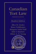 *PRE-ORDER, APPROX 4-6 BUSINESS DAYS* Canadian Tort Law 13th Edition by Allen M. Linden STUDENT EDITION 9780433527725