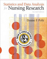 *PRE-ORDER, APPROX 7-14 BUSINESS DAYS, print-on-demand* Statistics and Data Analysis for Nursing Research 2nd Edition by Denise Polit 9780135085073 [ZZ]