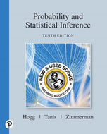 *PRE-ORDER, APPROX 7-14 BUSINESS DAYS, print-on-demand* Probability and Statistical Inference 10th Edition by Robert Hogg 9780135189399 [ZZ]