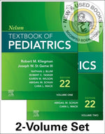 *PRE-ORDER, APPROX 2-4 BUSINESS DAYS* Nelson Textbook of Pediatrics, 2-Volume Set, 22nd edition by Robert Kliegman 9780323883054 [ZZ]