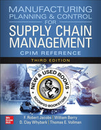 *PRE-ORDER, APPROX 7-10 BUSINESS DAYS* Manufacturing Planning and Control for Supply Chain Management 3rd Edition by F. Robert Jacobs 9781265138516 [ZZ]