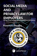 Social Media and Privacy Law for Employers 2nd Edition + E-Book by Rosemary Bocska 9780433532231 *83g *FINAL SALE* [ZZ]