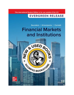 *PRE-ORDER, APPROX 7-10 BUSINESS DAYS* Financial Markets and Institutions 2024 Release by Anthony Saunders 9781266825811 [ZZ]