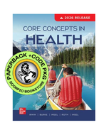 *PRE-ORDER, APPROX 7-10 BUSINESS DAYS* Core Concepts In Health 2026 Release + Connect by Jennifer Irwin PKG 9781265921552