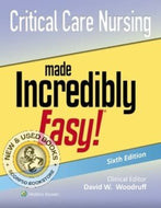 *PRE-ORDER, APPROX 2-4 BUSINESS DAYS* Critical Care Nursing Made Incredibly Easy! 6th edition by David W. Woodruff 9781975255510 [ZZ]