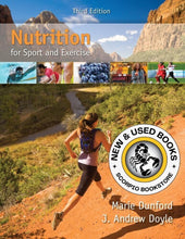 Load image into Gallery viewer, Nutrition for Sport and Exercise 3rd Edition by Marie Dunford 9781285752495 (USED:ACCEPTABLE; water damage, shows heavy use, highlights) *D6
