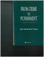 From Crime to Punishment 4th Edition by Joel E. Pink 9780459271732 (USED:VERYGOOD) *D38 [ZZ]