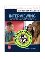 *PRE-ORDER, APPROX 7-10 BUSINESS DAYS* Interviewing 2025 Release + Connect by Charles J. Stewart PKG 9781265546168 [ZZ]