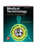 *PRE-ORDER, APPROX 7-10 BUSINESS DAYS* Medical Terminology 2nd Edition + Connect by Paula Bostwick PKG 9781265400699 [ZZ]