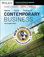 *PRE-ORDER, APPROX 7-10 BUSINESS DAYS* Contemporary Business 5th Edition by Louis E. Boone LOOSELEAF 9781394328499 [ZZ]