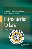 *PRE-ORDER, APPROX 3-5 BUSINESS DAYS, print-on-demand* Introduction to Law 2nd Edition by Jaap Hage 9783319861142 [ZZ]