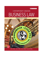 Contemporary Canadian Business Law 13th Edition + Connect by John A Willes 9781265773694 *115b [ZZ]