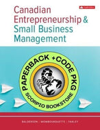 *PRE-ORDER, APPROX 7-10 BUSINESS DAYS* Canadian Entrepreneurship And Small Business Management 12th Edition +Connect By Wesley Balderson PKG 9781265020712 *FINAL SALE* [ZZ]